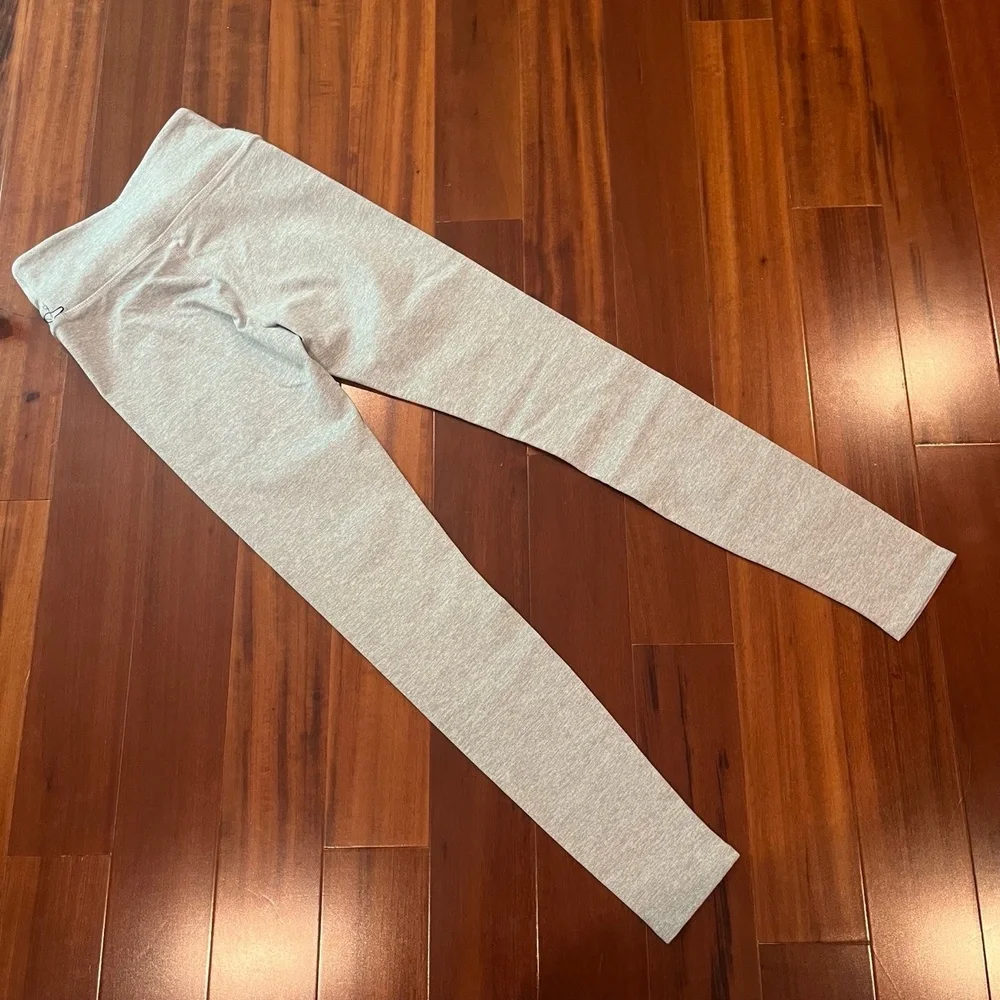 Carbon38‎ Grey Leggings Pants Light Gray Marl Heathered Athletic Active New XS - Picture 3 of 7